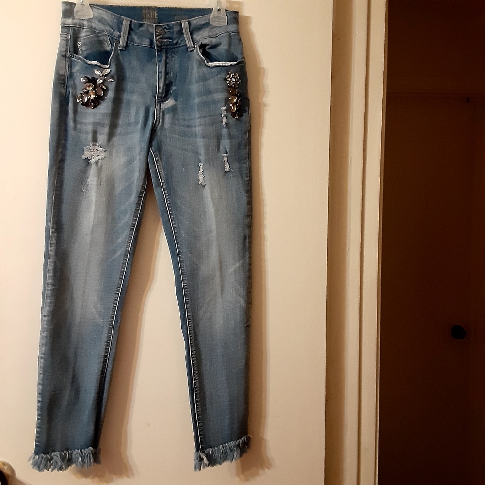 True Craft Jeans with diamond stones designs